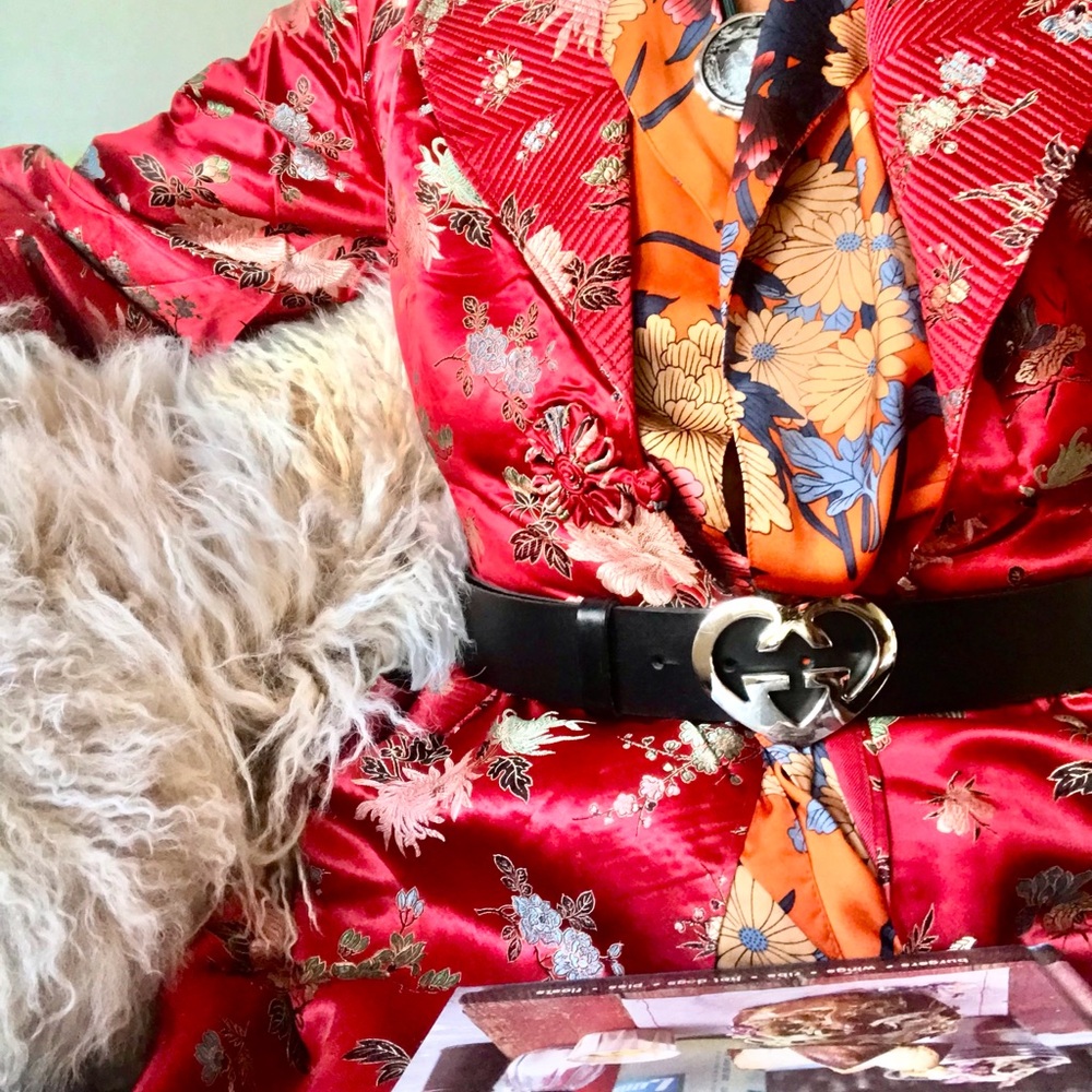 Unique Vintage Chinoiserie Dressing Coat Size XS/Small